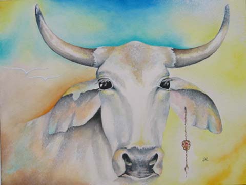 Print - Cow - Born to be Free